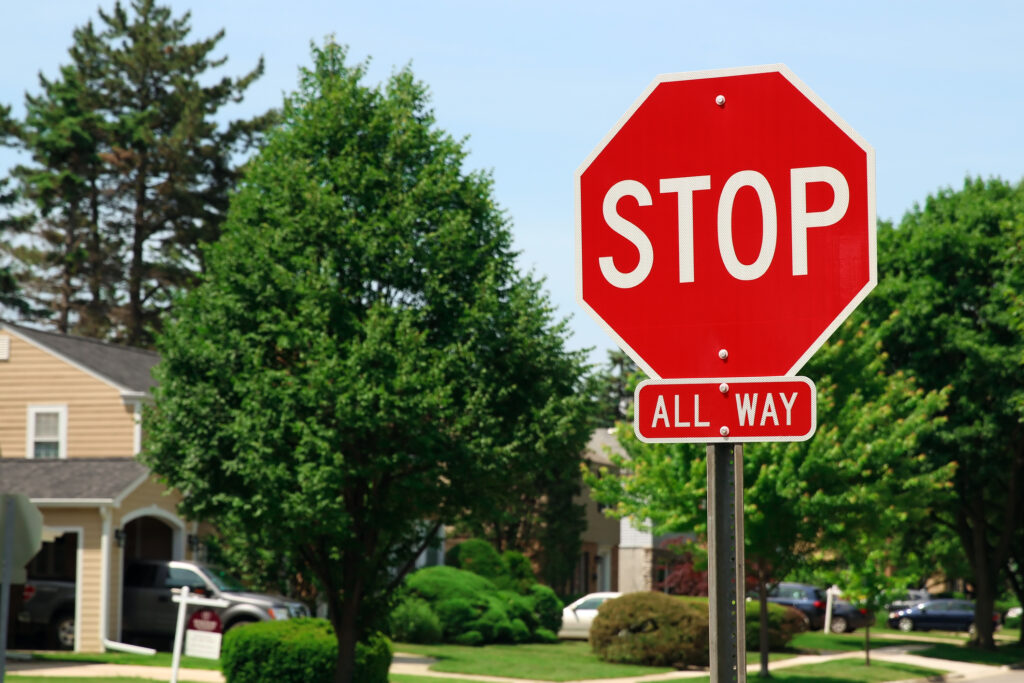 Who has the right-of-way at a four-way stop sign?